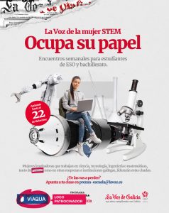 8. Anuncio convocatoria La Voz de la Mujer STEM en La Voz de Galicia