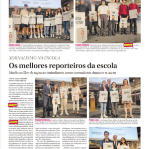 10. Noticia con entrega de premios "Periodismo en la Escuela" publicado en La Voz de la Escuela - Patrocinador: Norvento